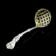 Load image into Gallery viewer, A Magnificent Victorian Solid Silver Sugar Sifter Spoon - Francis Higgins 1875
