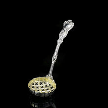 Load image into Gallery viewer, A Magnificent Victorian Solid Silver Sugar Sifter Spoon - Francis Higgins 1875
