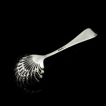 Load image into Gallery viewer, A Victorian Solid Silver Sugar Sifter Spoon - Martin Hall &amp; Co. 1876
