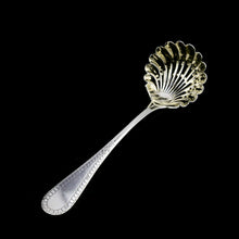 Load image into Gallery viewer, A Victorian Solid Silver Sugar Sifter Spoon - Martin Hall &amp; Co. 1876
