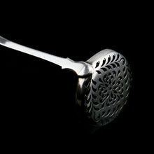 Load image into Gallery viewer, Antique Victorian Solid Sterling Silver Sugar Sifter Spoon - A B Savory &amp; Sons (William Smily) 1856
