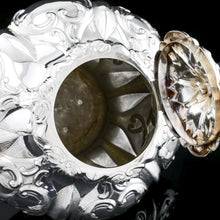 Load image into Gallery viewer, Antique Solid Silver Victorian Tea Set with Beautiful Chased Decoration - Roberts &amp; Slater 1849
