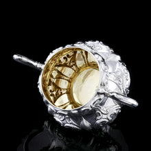 Load image into Gallery viewer, Antique Solid Silver Victorian Tea Set with Beautiful Chased Decoration - Roberts &amp; Slater 1849
