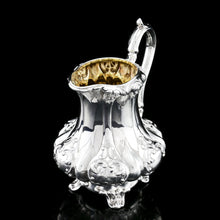 Load image into Gallery viewer, Antique Solid Silver Victorian Tea Set with Beautiful Chased Decoration - Roberts &amp; Slater 1849
