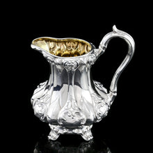 Load image into Gallery viewer, Antique Solid Silver Victorian Tea Set with Beautiful Chased Decoration - Roberts &amp; Slater 1849
