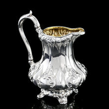 Load image into Gallery viewer, Antique Solid Silver Victorian Tea Set with Beautiful Chased Decoration - Roberts &amp; Slater 1849
