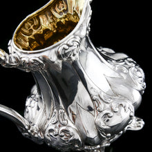Load image into Gallery viewer, Antique Solid Silver Victorian Tea Set with Beautiful Chased Decoration - Roberts &amp; Slater 1849
