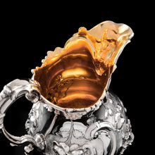 Load image into Gallery viewer, Antique Victorian Solid Silver 3 Piece Tea Set/Service with Fabulous &#39;Louis&#39; Style Chasing and Figural Masks - Barnard 1857
