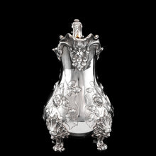Load image into Gallery viewer, Antique Victorian Solid Silver 3 Piece Tea Set/Service with Fabulous &#39;Louis&#39; Style Chasing and Figural Masks - Barnard 1857
