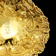 Load image into Gallery viewer, Majestic Antique Solid Silver Gilt Large Dishes / Bowls , Set of 3 - John Aldwinckle &amp; Thomas Slater 1892
