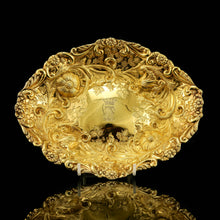 Load image into Gallery viewer, Majestic Antique Solid Silver Gilt Large Dishes / Bowls , Set of 3 - John Aldwinckle &amp; Thomas Slater 1892
