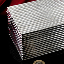 Load image into Gallery viewer, A Very Rare Victorian Solid Silver Large Box with Reeded Lines - L. Spiers 1891

