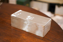 Load image into Gallery viewer, A Very Rare Victorian Solid Silver Large Box with Reeded Lines - L. Spiers 1891
