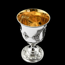 Load image into Gallery viewer, A Very Large Victorian Solid Silver Goblet/Cup, Gothic Decorations - Henry Holland 1868
