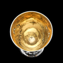 Load image into Gallery viewer, A Very Large Victorian Solid Silver Goblet/Cup, Gothic Decorations - Henry Holland 1868
