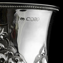 Load image into Gallery viewer, A Very Large Victorian Solid Silver Goblet/Cup, Gothic Decorations - Henry Holland 1868
