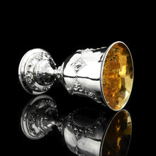 Load image into Gallery viewer, A Very Large Victorian Solid Silver Goblet/Cup, Gothic Decorations - Henry Holland 1868
