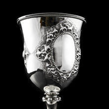 Load image into Gallery viewer, A Very Large Victorian Solid Silver Goblet/Cup, Gothic Decorations - Henry Holland 1868
