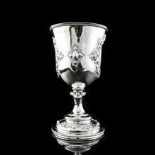 Load image into Gallery viewer, A Very Large Victorian Solid Silver Goblet/Cup, Gothic Decorations - Henry Holland 1868
