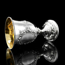 Load image into Gallery viewer, A Very Large Victorian Solid Silver Goblet/Cup, Gothic Decorations - Henry Holland 1868

