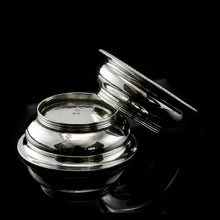 Load image into Gallery viewer, Antique Georgian Solid Silver Pair of Salt Cellars - Joseph Felix Podio 1809
