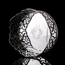 Load image into Gallery viewer, Rare &amp; Large Antique Solid Silver Wine Coaster/Bottle Holder with Silver Base - Robert Garrard c.1840
