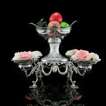 Load image into Gallery viewer, Antique Victorian English Solid Silver Epergne Centerpiece in Neoclassical Style - Charles Stuart Harris 1889
