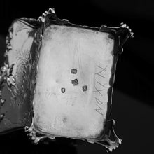 Load image into Gallery viewer, Antique Georgian Solid Sterling Silver Tea Caddy with Floral Embossed Design and Coat of Arms - Daniel Smith &amp; Robert Sharp 1765
