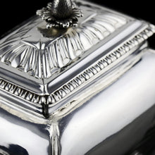 Load image into Gallery viewer, Antique Solid Silver Tea Caddy/Canister Set with Shagreen Box Case &amp; Accessories - Peter (Pierre) Gillois 1759
