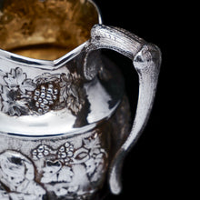 Load image into Gallery viewer, Antique Victorian Solid Silver Milk Jug/Pitcher with Figural Tavern Scene - Thomas Smily 1876 - Artisan Antiques
