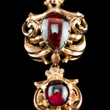 Load image into Gallery viewer, Magnificent Antique Victorian 18ct Gold Garnet Cabochon Necklace - c.1840
