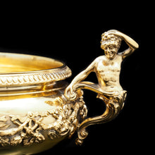 Load image into Gallery viewer, Magnificent Silver Gilt Cast Bowl - Important Jerningham Wine Cooler Inspired - London 1923 - Artisan Antiques
