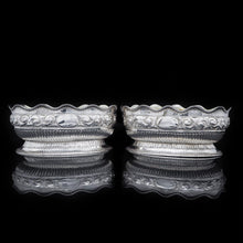 Load image into Gallery viewer, A Unique Pair of Solid Silver Oblong Shaped Bowls - Martin, Hall &amp; Co 1881 - Artisan Antiques
