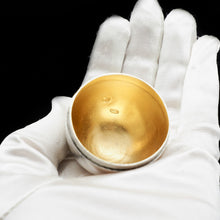 Load image into Gallery viewer, Solid Silver Russian Easter Egg with Gilt Interior- P. Barabanon 19th Century - Artisan Antiques
