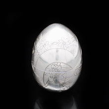 Load image into Gallery viewer, Solid Silver Russian Easter Egg with Gilt Interior- P. Barabanon 19th Century - Artisan Antiques
