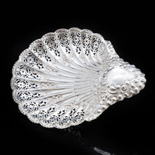 Load image into Gallery viewer, A Large Solid Silver Scallop-Shaped Dish/Bowl - Henry Atkin 1908 - Artisan Antiques
