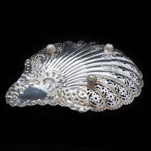 Load image into Gallery viewer, A Large Solid Silver Scallop-Shaped Dish/Bowl - Henry Atkin 1908 - Artisan Antiques
