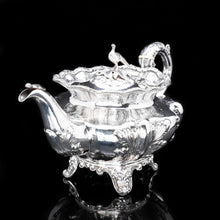 Load image into Gallery viewer, Magnificent Georgian Silver Three-piece Tea Set - Benjamin Smith 1836 - Artisan Antiques

