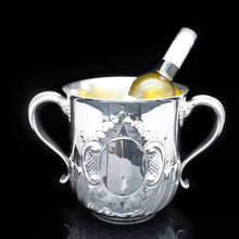 Load image into Gallery viewer, Antique Sterling Silver Wine Cooler - Howard &amp; Co 1891 - Artisan Antiques
