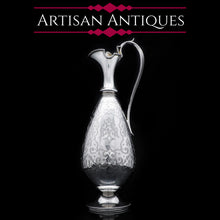 Load image into Gallery viewer, A Victorian Solid Silver Wine Ewer/Jug Baluster Form - Henry Holland 1867 - Artisan Antiques
