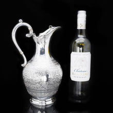 Load image into Gallery viewer, Antique Victorian Scottish Silver Wine Ewer/Jug - John Russel 1887 - Artisan Antiques
