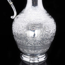 Load image into Gallery viewer, Antique Victorian Scottish Silver Wine Ewer/Jug - John Russel 1887 - Artisan Antiques
