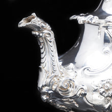 Load image into Gallery viewer, Magnificent Victorian Solid Silver Teapot - Louis XV Style - Edward &amp; John Barnard 1854 - Artisan Antiques
