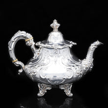 Load image into Gallery viewer, Magnificent Victorian Solid Silver Teapot - Louis XV Style - Edward &amp; John Barnard 1854 - Artisan Antiques
