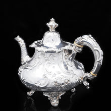 Load image into Gallery viewer, Magnificent Victorian Solid Silver Teapot - Louis XV Style - Edward &amp; John Barnard 1854 - Artisan Antiques
