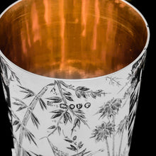 Load image into Gallery viewer, Antique Solid Silver Aesthetic Style Beaker/Cup - John Adlwinckle &amp; James Slater 1881
