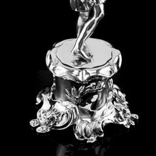Load image into Gallery viewer, Antique English Solid Silver Figural Candlestick/Candleholder - Charles Thomas Fox &amp; George Fox 1842
