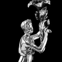 Load image into Gallery viewer, Antique English Solid Silver Figural Candlestick/Candleholder - Charles Thomas Fox &amp; George Fox 1842
