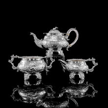 Load image into Gallery viewer, Silver Chinoiserie Tea Set - Richard William Atkins &amp; William Nathaniel Somersall, 1826
