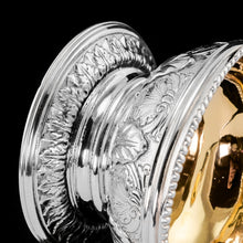 Load image into Gallery viewer, Magnificent Antique Solid Silver Georgian Pedestal Salts - Robert Hennell 1826
